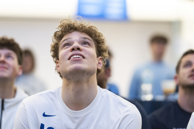 Villanova’s Matt Hodge deals with the bittersweet nature of an NCAA Tournament he can’t play in