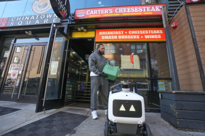 Sharing the sidewalk with Uber Eats robots in Philly is a whole new level of dystopia