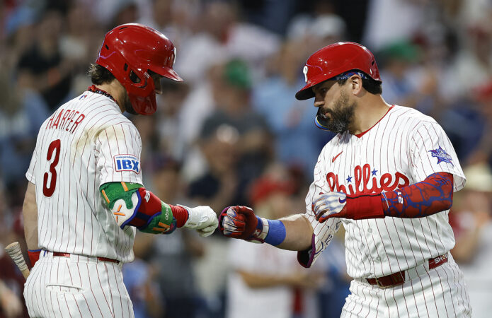 Bryce Harper and Kyle Schwarber put on a show in Phillies’ rout of the Mets: ‘What a night to be able to have’