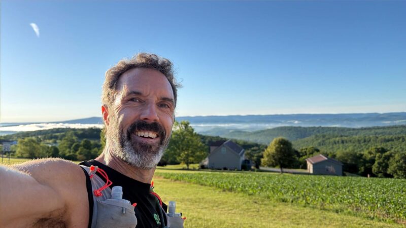 Bud Wilson ran 361 miles across the length of Pennsylvania.