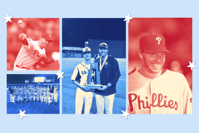 Following a Hall of Fame career as a pitcher, Roy Halladay continued on in the game as a youth coach for his son's teams.