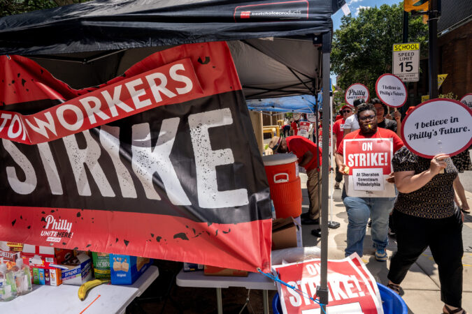 Sheraton Philadelphia Downtown workers went on strike Sunday while FIFA World Cup fans are filling hotels