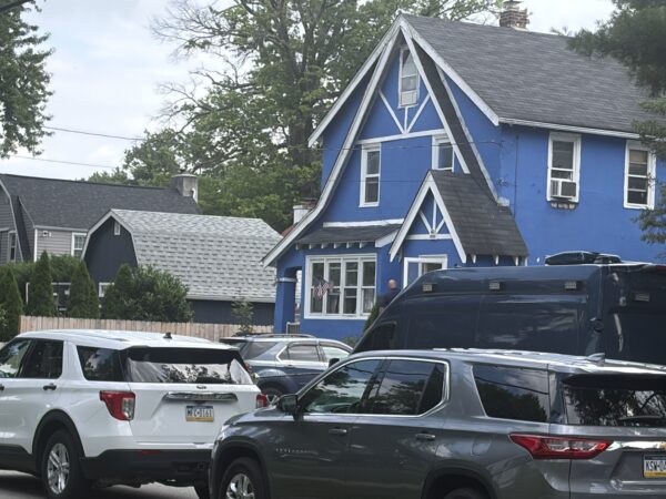 On a normally quiet residential street, Abington Township police and Montgomery County detectives were seen going in and out of a home after a double-shooting.
