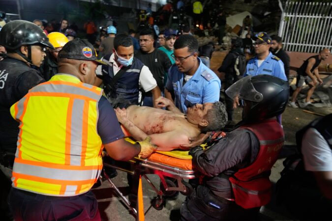 Venezuelans search rubble for survivors after 2 strong quakes kill at least 188