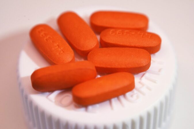 Ibuprofen tablets.