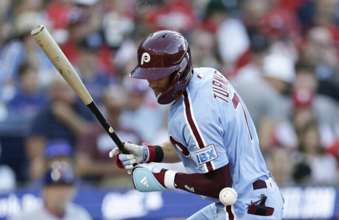Phillies’ Trea Turner exits game vs. Mets after being hit by pitch