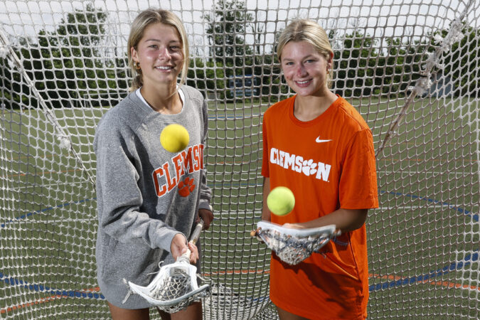 Brinn (left) and Ava Findora, twin lacrosse players from Downingtown West, recently flipped their commitment from Virginia to Clemson.