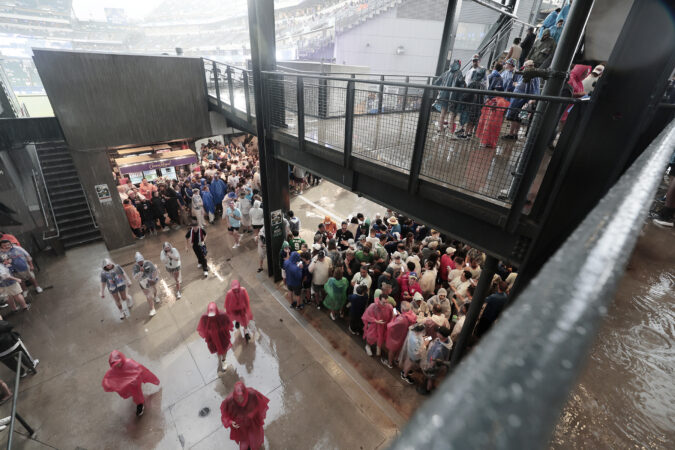 How a rain delay during the France-Iraq World Cup match turned into a shopping spree at Philadelphia Stadium