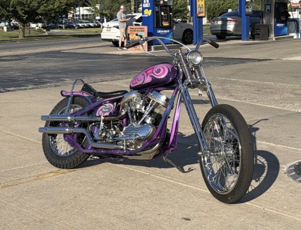 A Delco man built a Harley in his dad’s basement and could win $10,000 for it