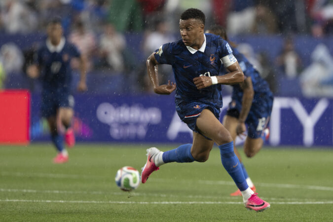 Kylian Mbappé scored two goals in France's win.