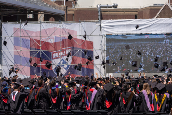 The University of Pennsylvania’s graduation ceremony in May at Franklin Field. Even after four years of college, students are woefully undereducated, Jonathan Zimmerman writes.