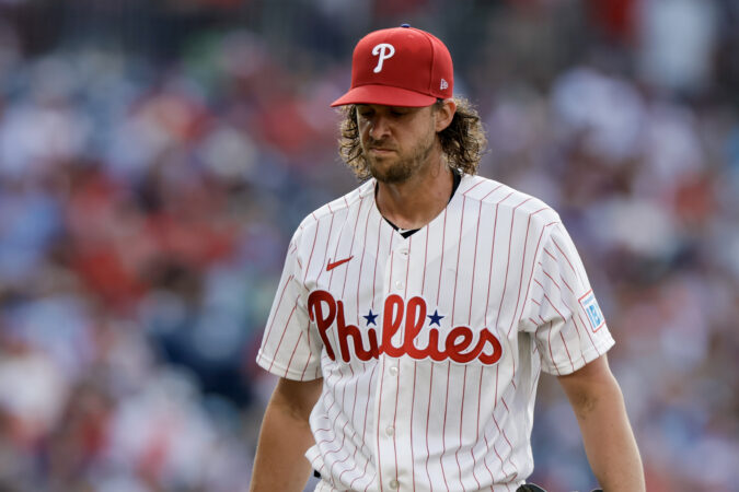 Aaron Nola allowed five earned runs across 5⅓ innings on Wednesday.