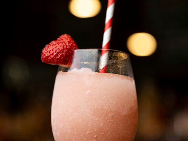 A frosé cocktail