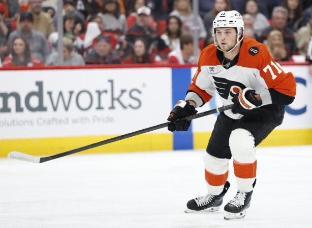 Flyers winger Tyson Foerster is staying in Philly for the long haul.