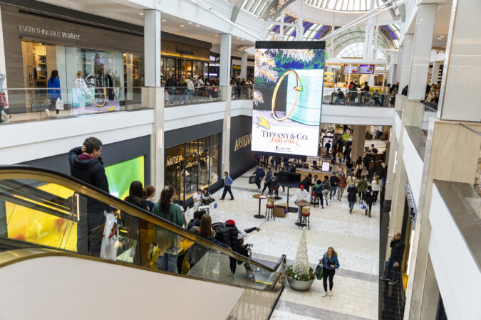 People shop at the King of Prussia Mall on Black Friday 2022.
