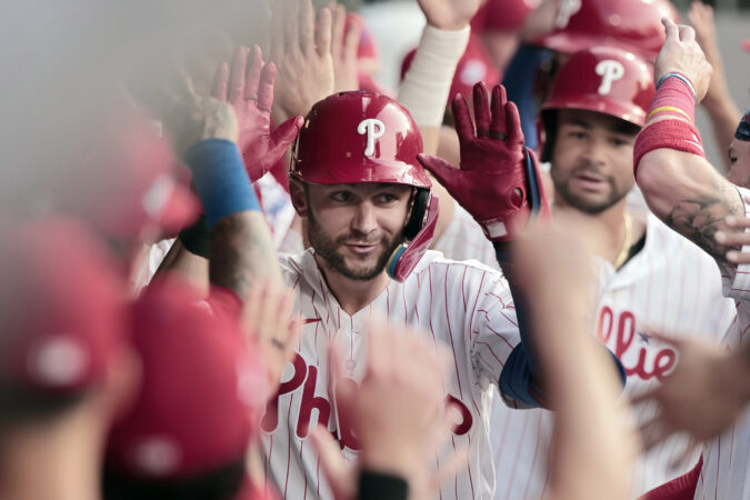 Trea Turner, who turned 33 on Tuesday, collected two more hits in the Phillies' win on Wednesday.